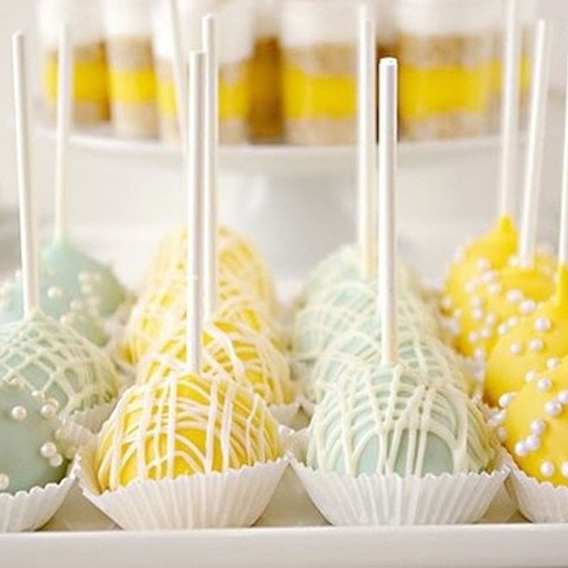 80pcs Pack Lollipop Stick Food-Grade Plastic Pop Sucker