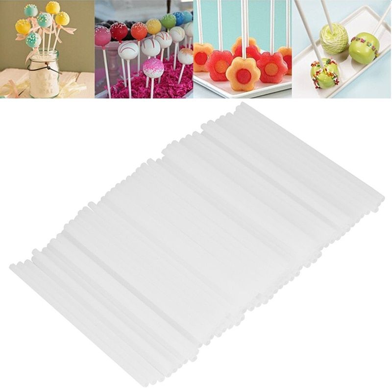 80pcs Pack Lollipop Stick Food-Grade Plastic Pop Sucker
