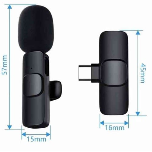 Wireless Clip-on Lavalier Microphone For Live Vlog Video-type C