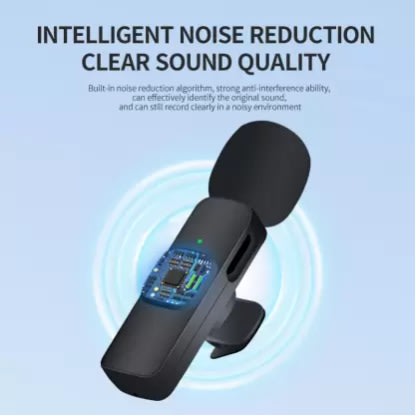 Wireless Clip-on Lavalier Microphone For Live Vlog Video-type C