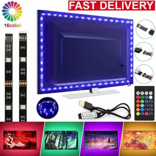 USB 5V Flexible Led Coloured Tape TV Backlight 90 Key Lights