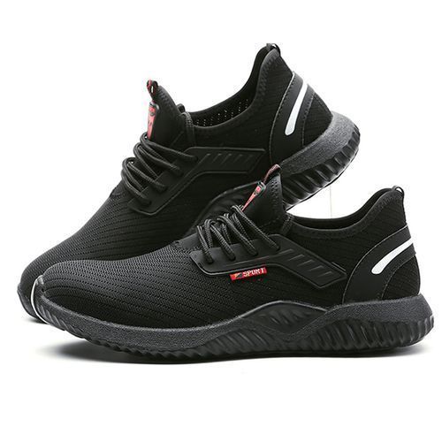 Mens Wear-resisting Big Size Shoes Males Non-slip Stab Proof Shoes Black