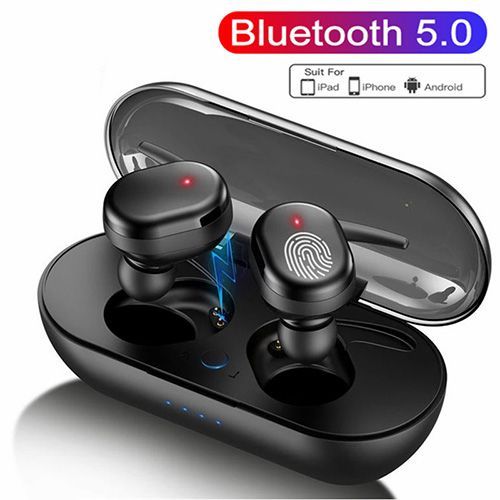 Fingerprint Touch Bluetooth Headset Noise-cancelling Stereo