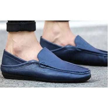 Men's Flat Shoes - Dark Blue