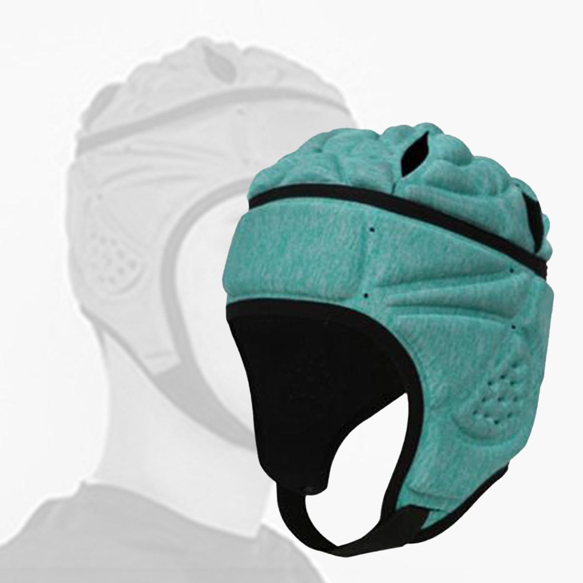 Adjustable Rugby EVA Padded Headgear Football Emerald