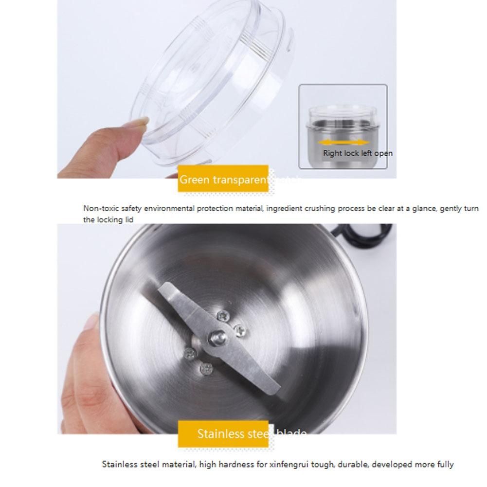 Electric Bean Grinder Dry Grinder Portable Coffee Bean Beater for Coffee Machine EU Plug