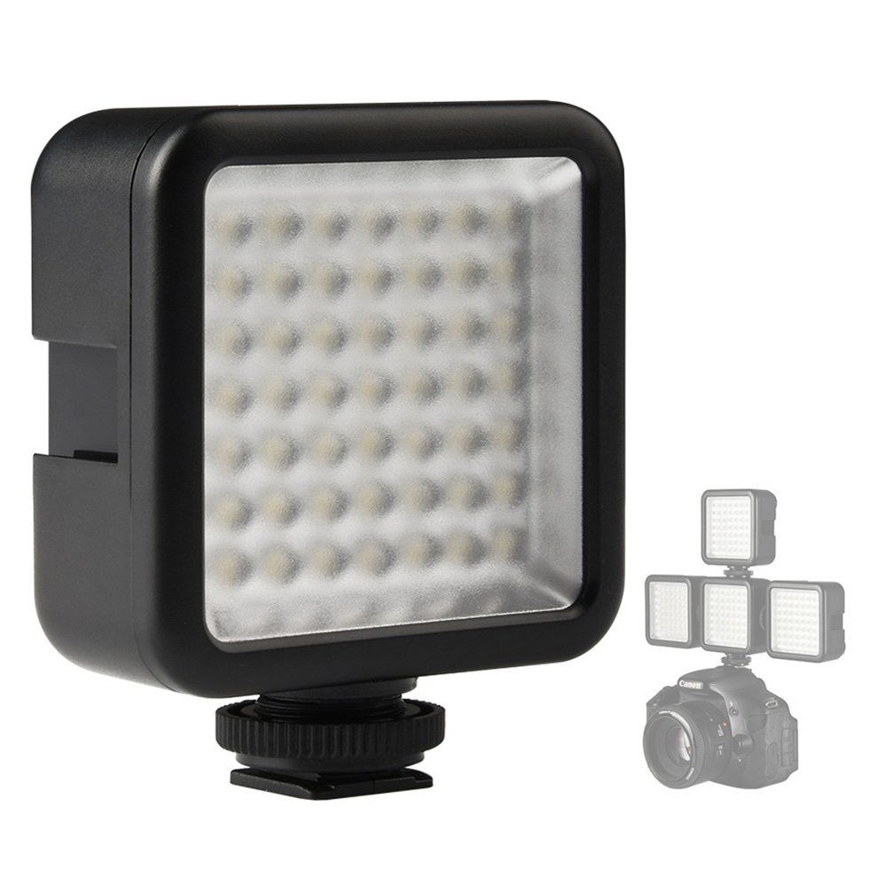 TB Flash Mini Pro Led-49 Video Light 49 Led Flash Light For Dslr Camera Camcorder Black