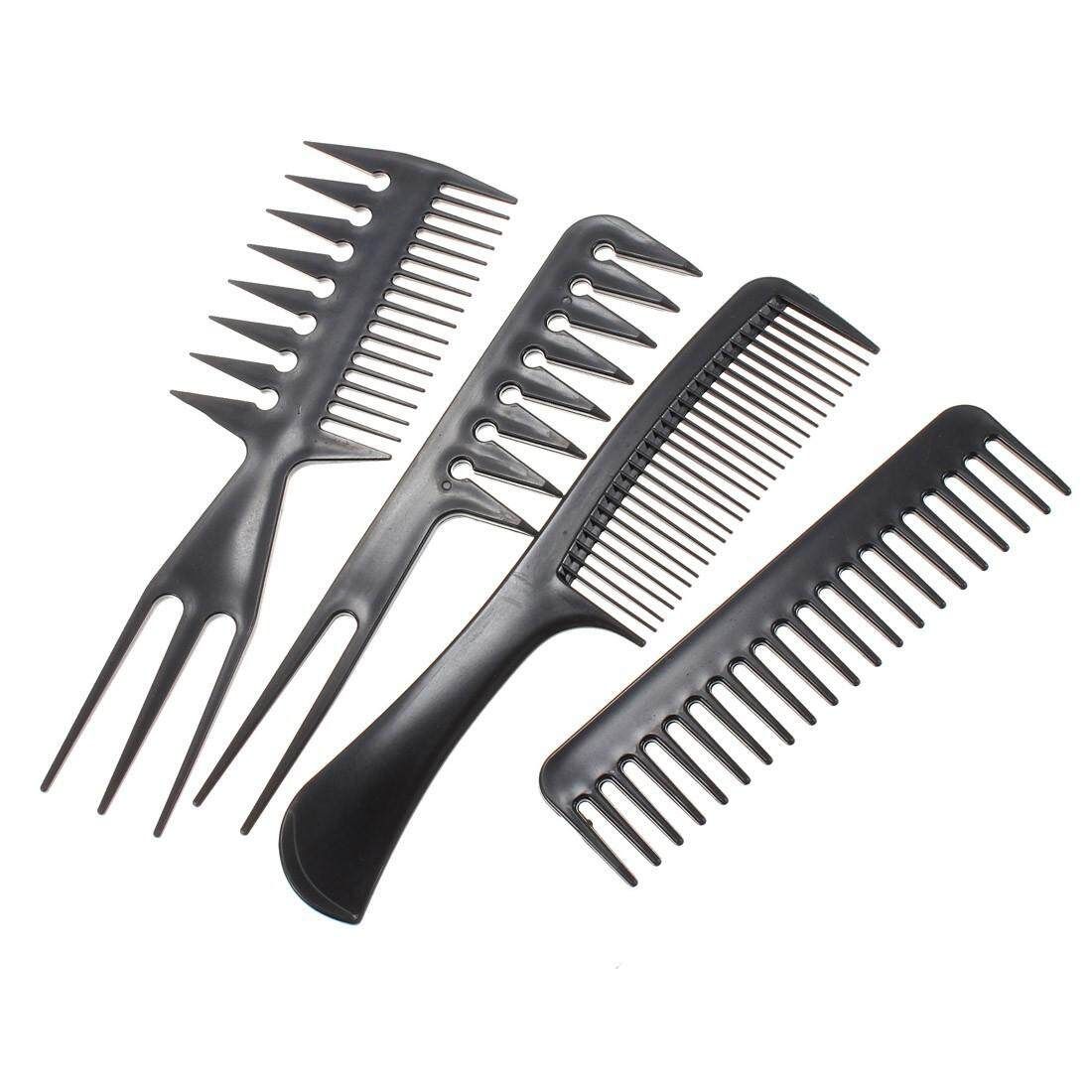 10pcs Pro Salon Hair Styling Hairdressing Barbers Black Combs Set Kit USA