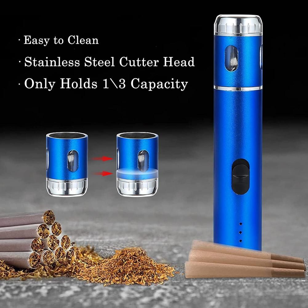 Electric Portable  USB Rechargeable Spice Multipurpose for Fluffy Product and the Kitchen Grinding Blue