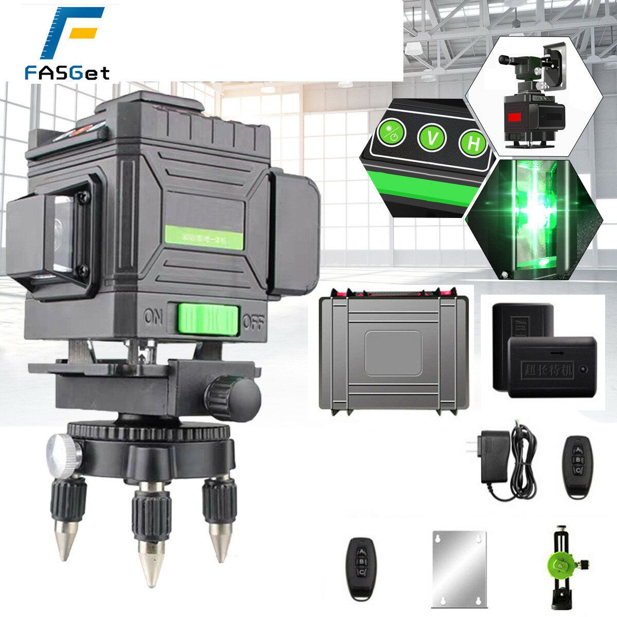 8/12/16 Line 360 Horizontal Vertical Cross Green Light Laser