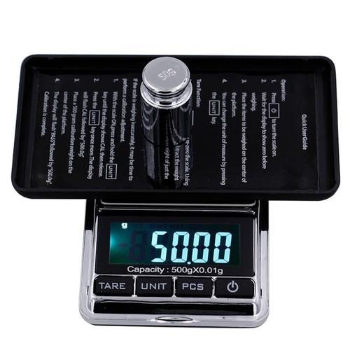 500g 0.01g Pocket Digital Scales Jewelry Digital Display Weight Diamond Balance Scales LCD Display Digital Scale