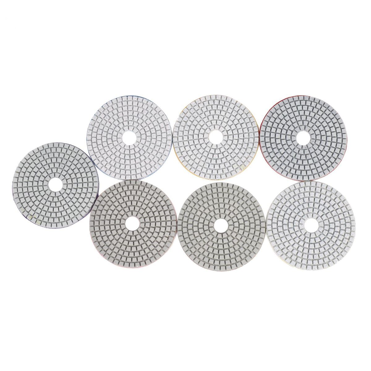 8Pcs Diamond Polishing Pads 4 inch Wet/Dry Set For Granite Stone Concrete Marble