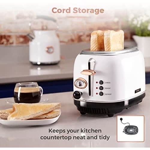 Bottega 2 Slice Toaster With Removable Crumb Tray - 810W