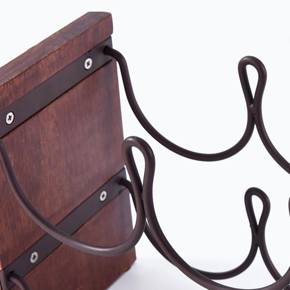 Double Layer Red Wine Rack Wrought Iron Restaurant Decoration Wine Frame Stacking Wine Bar Bottle Storage Rack Bronze