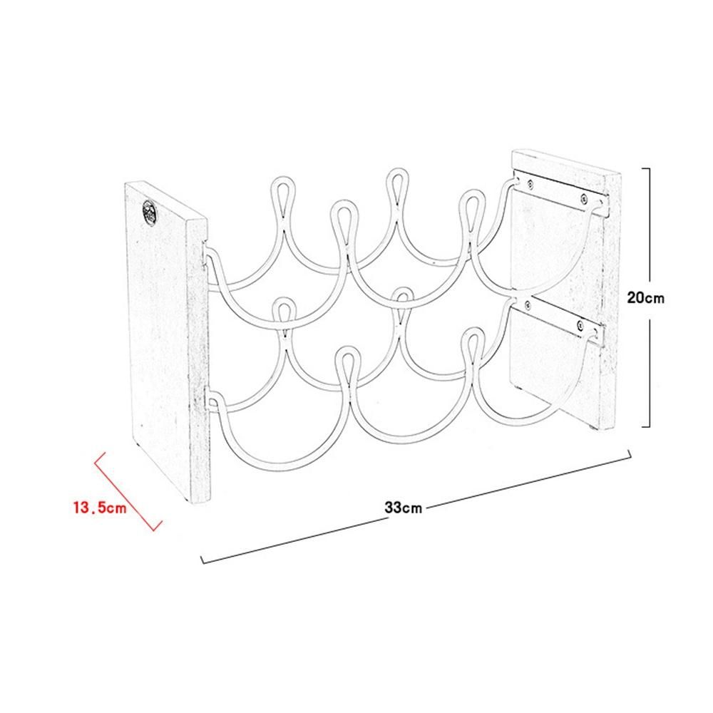 Double Layer Red Wine Rack Wrought Iron Restaurant Decoration Wine Frame Stacking Wine Bar Bottle Storage Rack Bronze