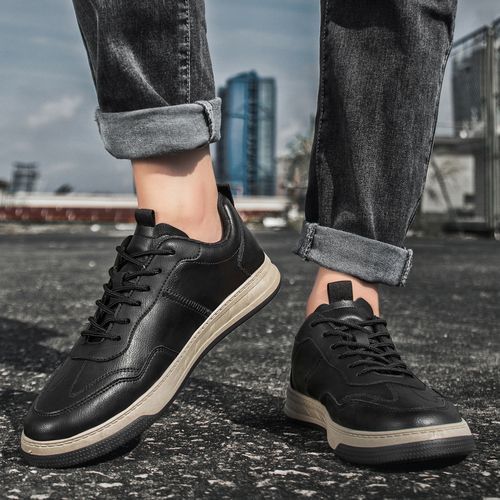 Mens Casual Shoes Fashion Sneaekers PU Leather Walking Shoes