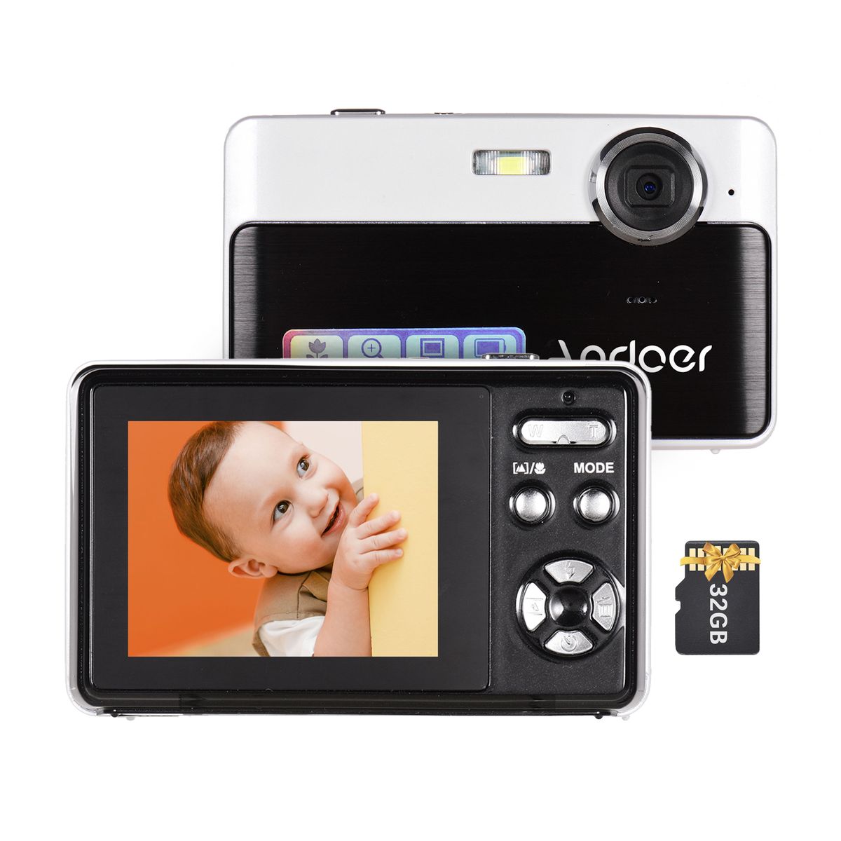 4K  Digital Camera Video Camcorder 48MP 2.4 Inch IPS Screen