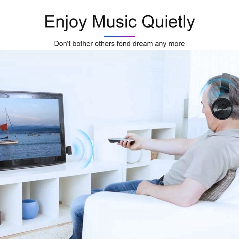 Bluetooth Adapter BT5.0 Airplane Flight Adapter Wireless