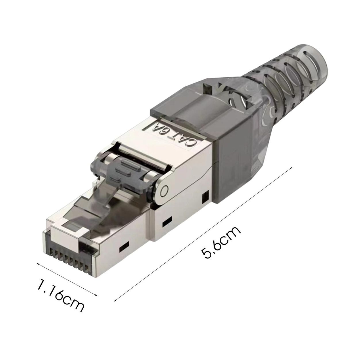 1 Set Network Plug Tool Cat 6A78 Gigabit Metal Module Network Crystal Connector A
