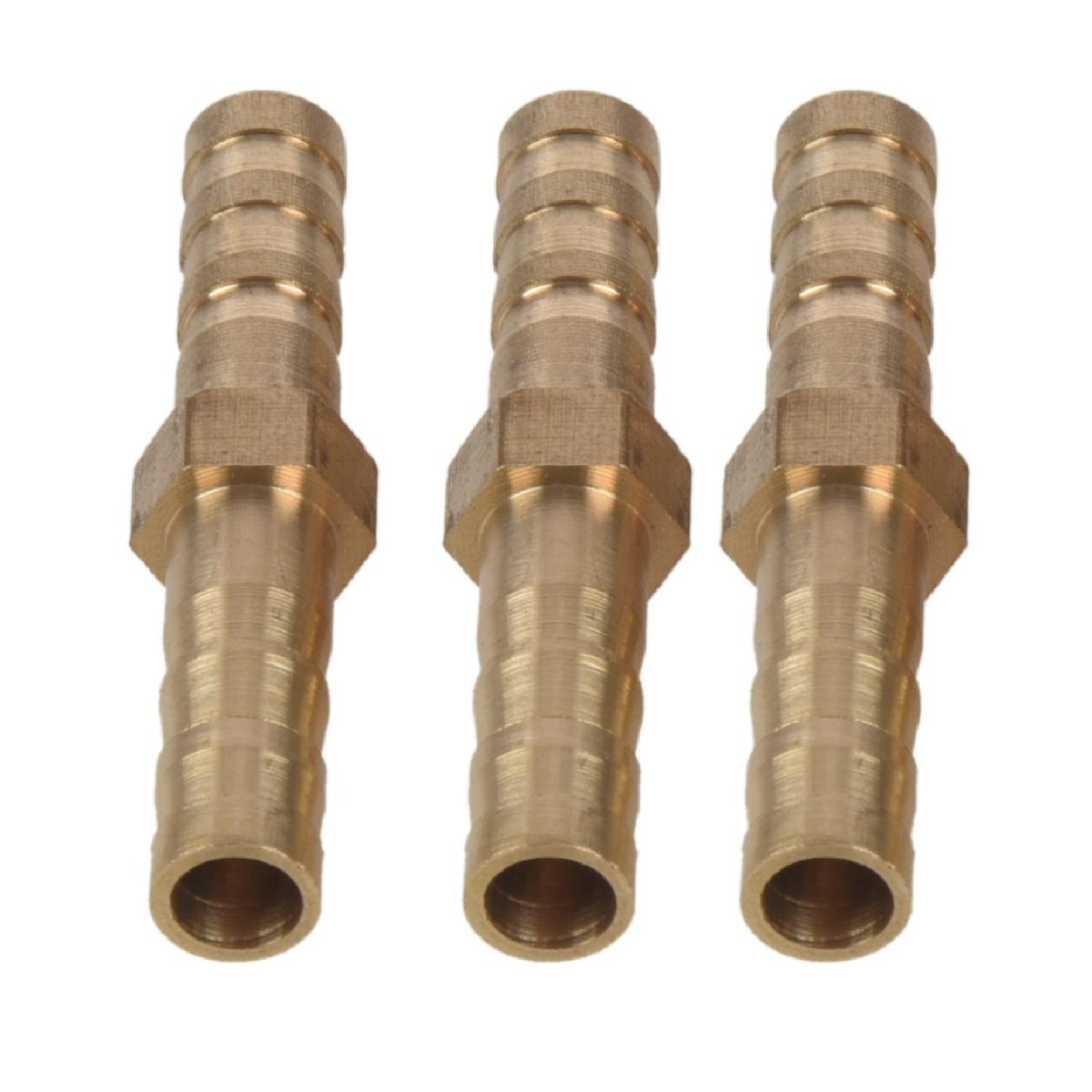5pcs 6mm Inner Dia Air Straight Hose Pipe Barb Coupler Connector