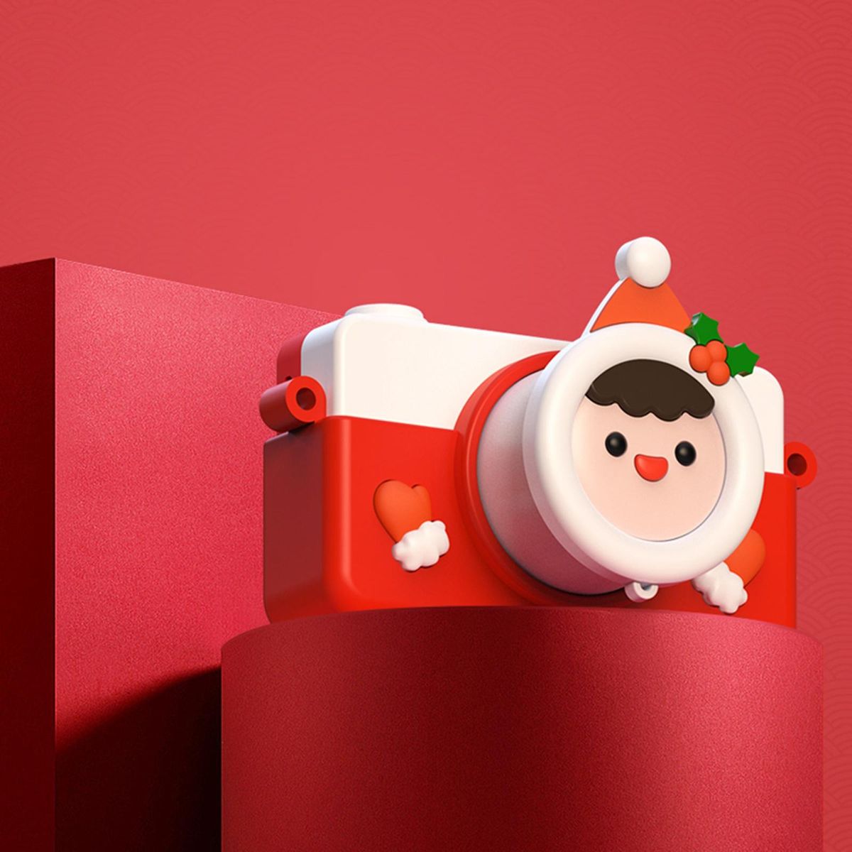 1080P Christmas Festive New Year Gifts Camera With 32G Card