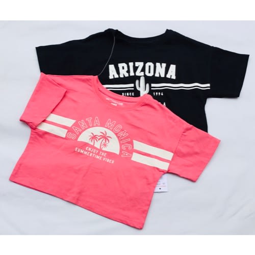 2 Pack Girls Crop Tops