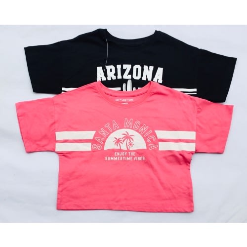 2 Pack Girls Crop Tops