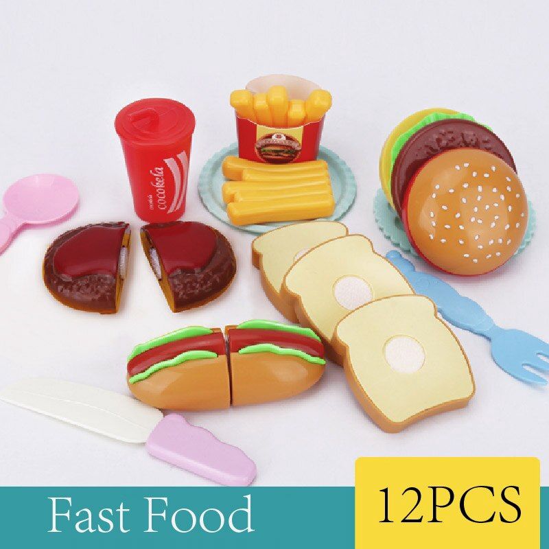 Plastic Cutting Pretend Children Play House Role Fruit Toy
