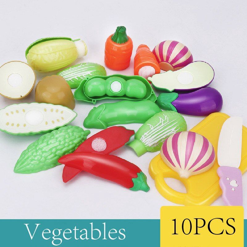 Plastic Cutting Pretend Children Play House Role Fruit Toy