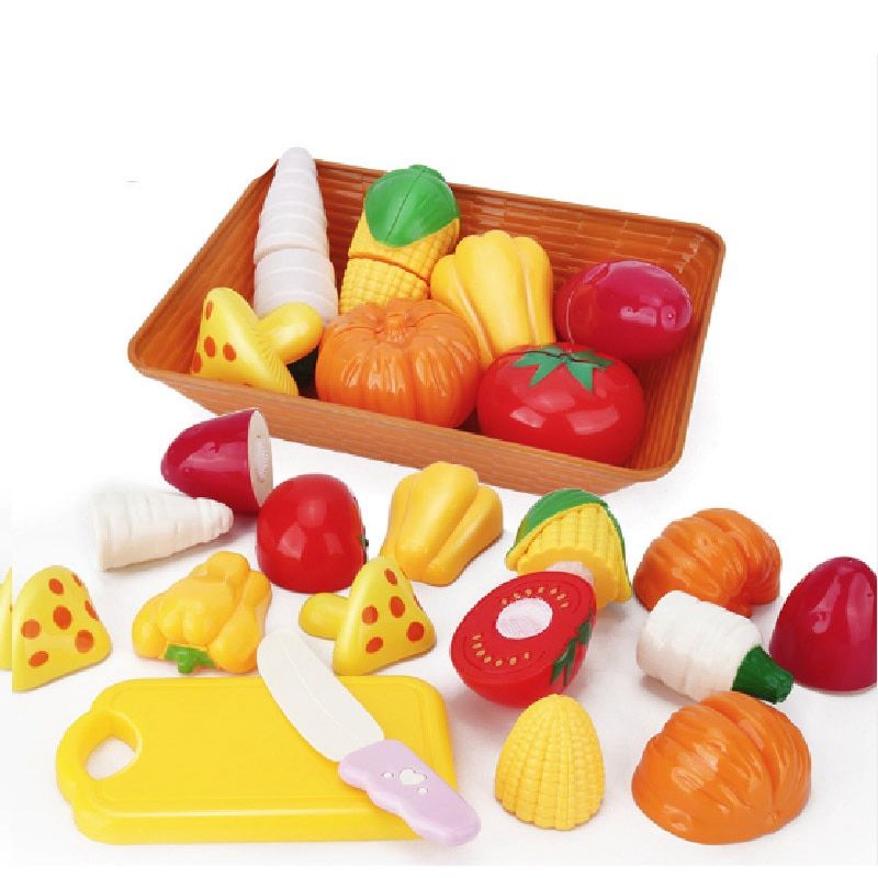 Plastic Cutting Pretend Children Play House Role Fruit Toy