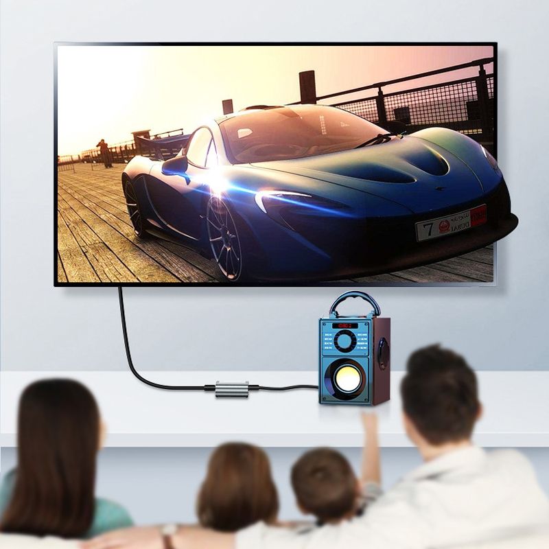 Digital To Analog Audio Converter With Fiber Optic+USB Cable