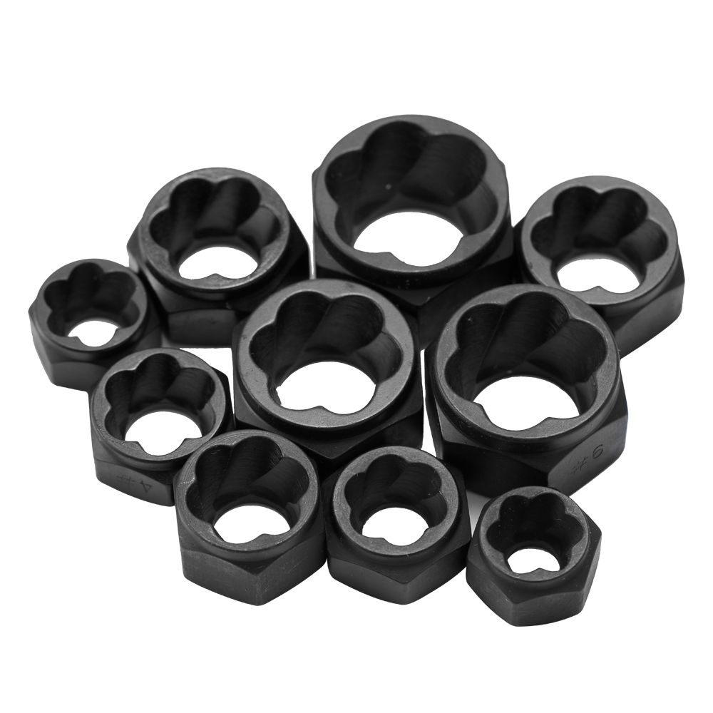 10pcs Damaged Bolt Nut Screw Remover Tool Kit Damaged Bolt