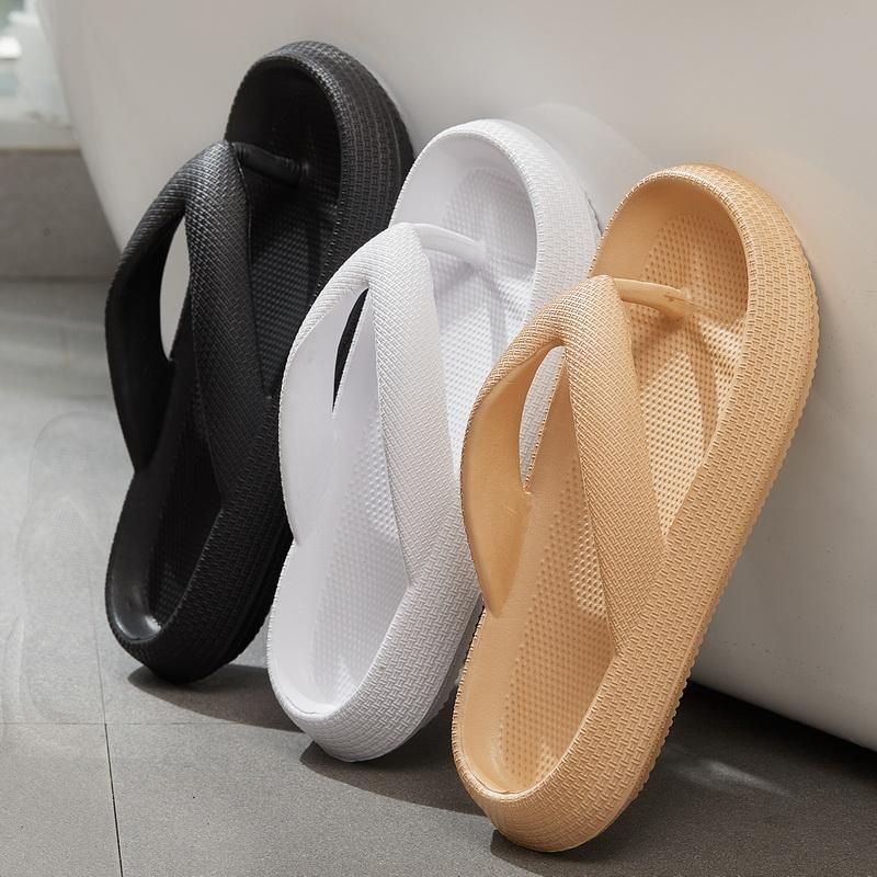 Fashion Summer Men Slippers Beach Flip-Flops Thick Platform Sandals Comfortable Male Casual Shoes Bath Non-Slip Man Flip Flops