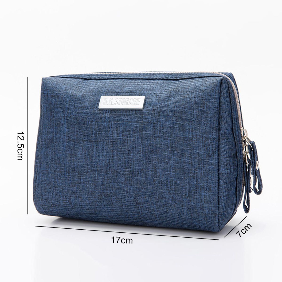 Cosmetic Bag Facial Skincare Body Care Toiletry Bag Navy Blue