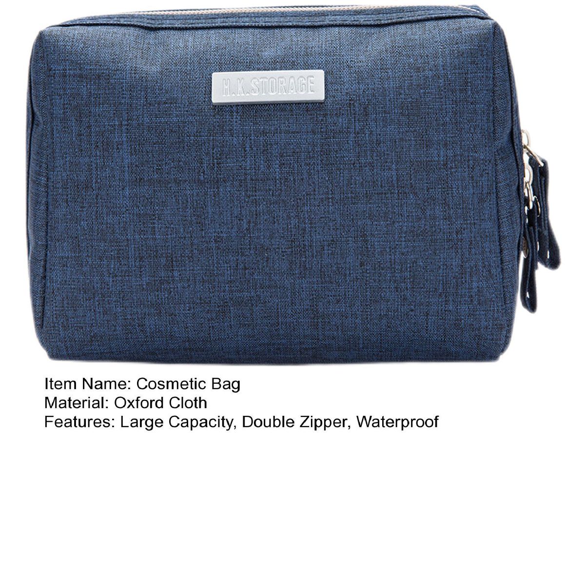 Cosmetic Bag Facial Skincare Body Care Toiletry Bag Navy Blue