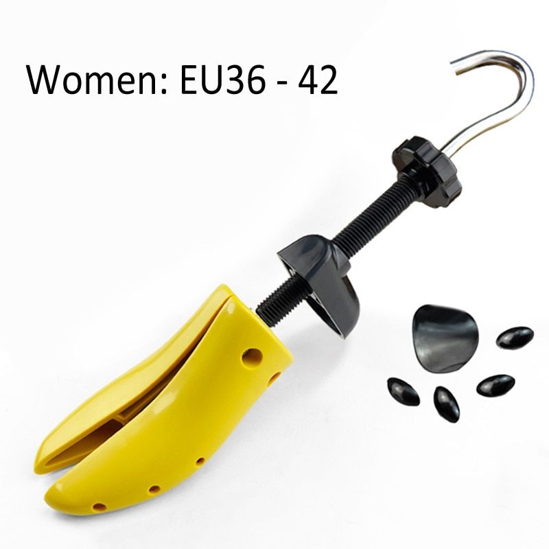 BSAID 1 Piece UniAdjustable Plastic Shoe Stretcher Shoe Expander Men Women Shoe Tree High Heel Metal Handle Shoe Rack Holder