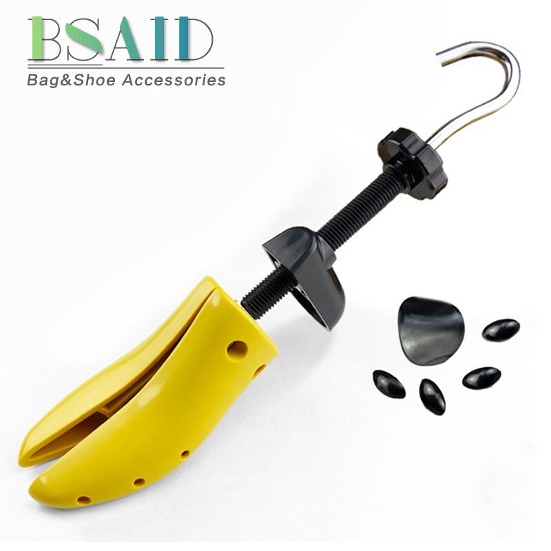 BSAID 1 Piece UniAdjustable Plastic Shoe Stretcher Shoe Expander Men Women Shoe Tree High Heel Metal Handle Shoe Rack Holder