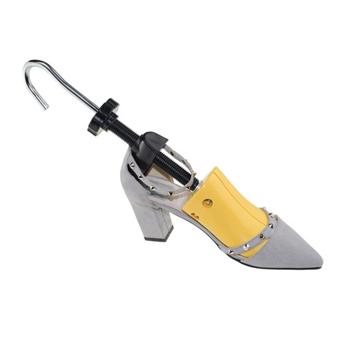 BSAID 1 Piece UniAdjustable Plastic Shoe Stretcher Shoe Expander Men Women Shoe Tree High Heel Metal Handle Shoe Rack Holder