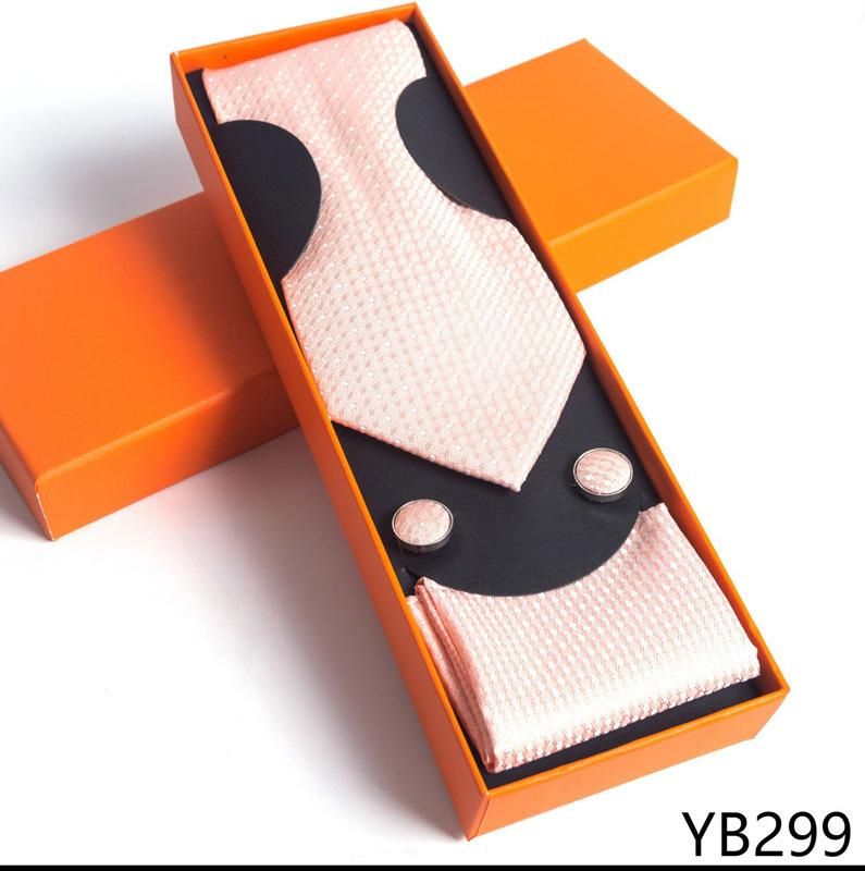 Men'S Tie Gift Box 3-Piece Men'S Tie Square Cuff Gift Box Set YB299
