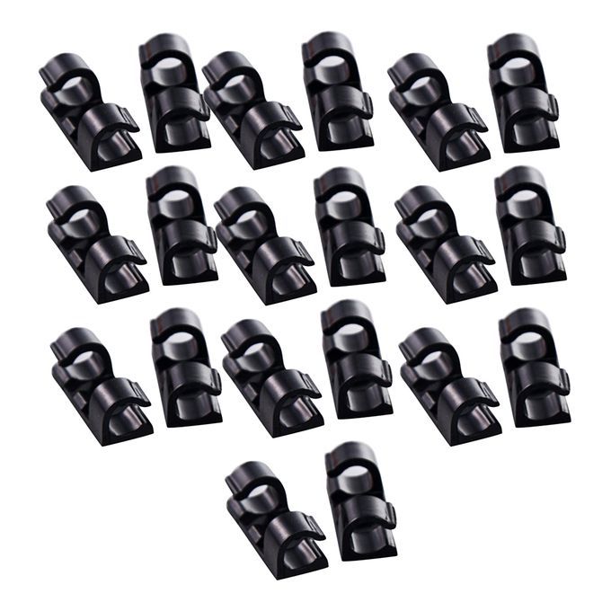 60 Pieces Self Adhesive Wire Tie Cable Clips Clamps Holder For Car
