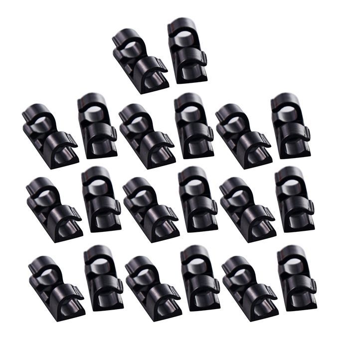 60 Pieces Self Adhesive Wire Tie Cable Clips Clamps Holder For Car