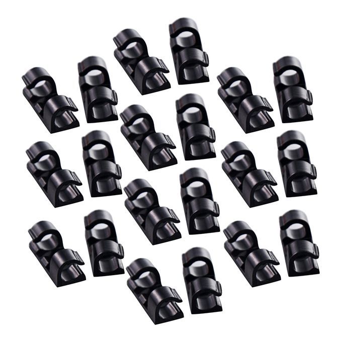 60 Pieces Self Adhesive Wire Tie Cable Clips Clamps Holder For Car
