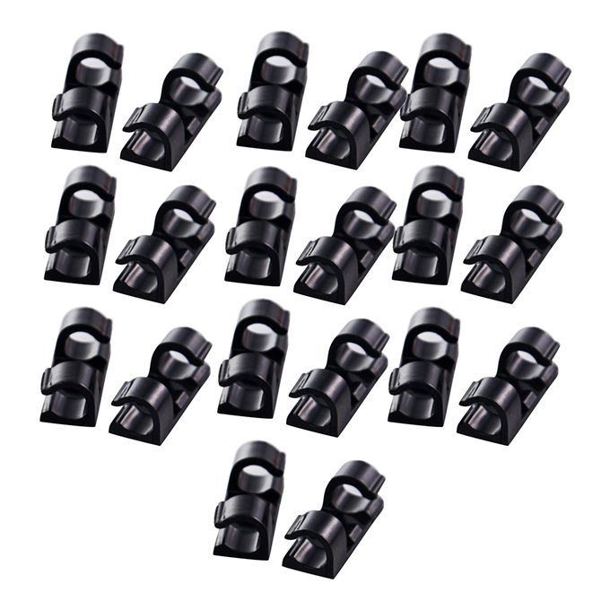60 Pieces Self Adhesive Wire Tie Cable Clips Clamps Holder For Car