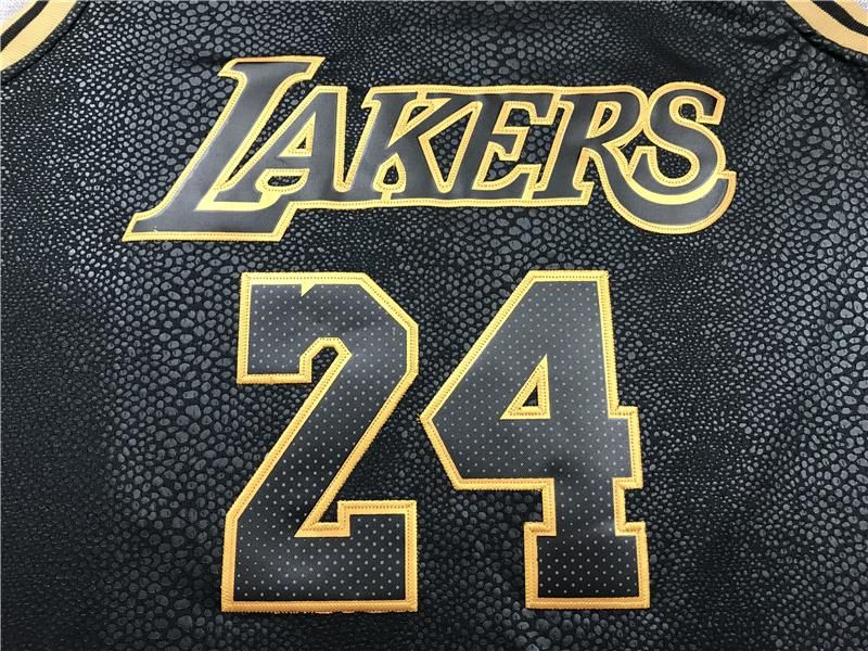 Kobe Bryant lakers black jersey number 24  breathable quick-drying basketball vest sleeveless  Unisex Men Women