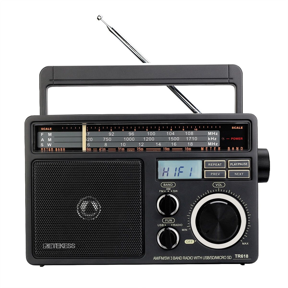 TR604 AM FM Radio Portable Simple Plug In Radio With Powered By 3 D Batteries Or AC 110V/220V Suit For Senior And Home