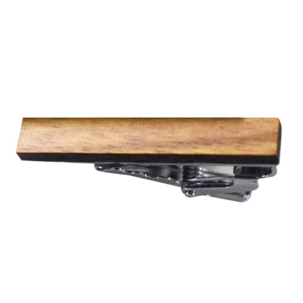 Tie Clip Bar Zebra Wood