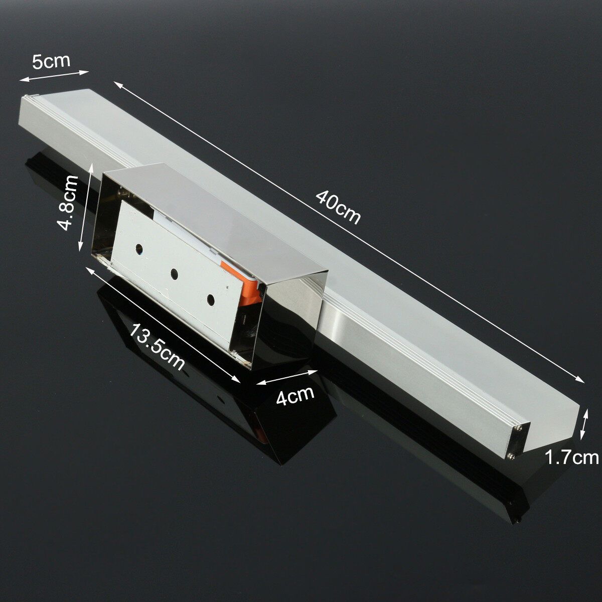 7W Modern Bathroom Wall Mirror Front Light LED Lighting Waterproof Anti-fogging Warm White Warm White