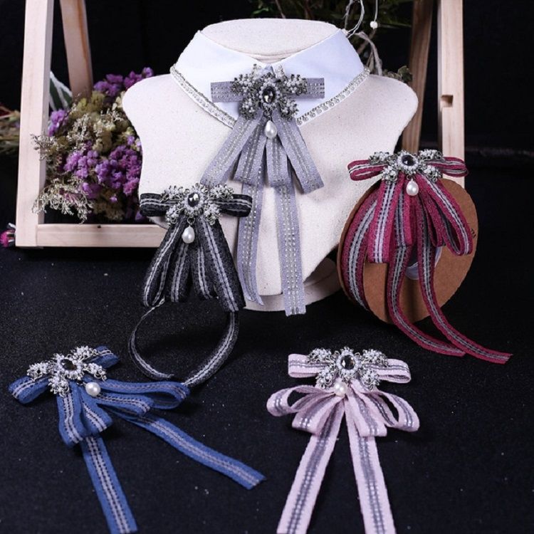 Women Bow-knot Long Bow Tie