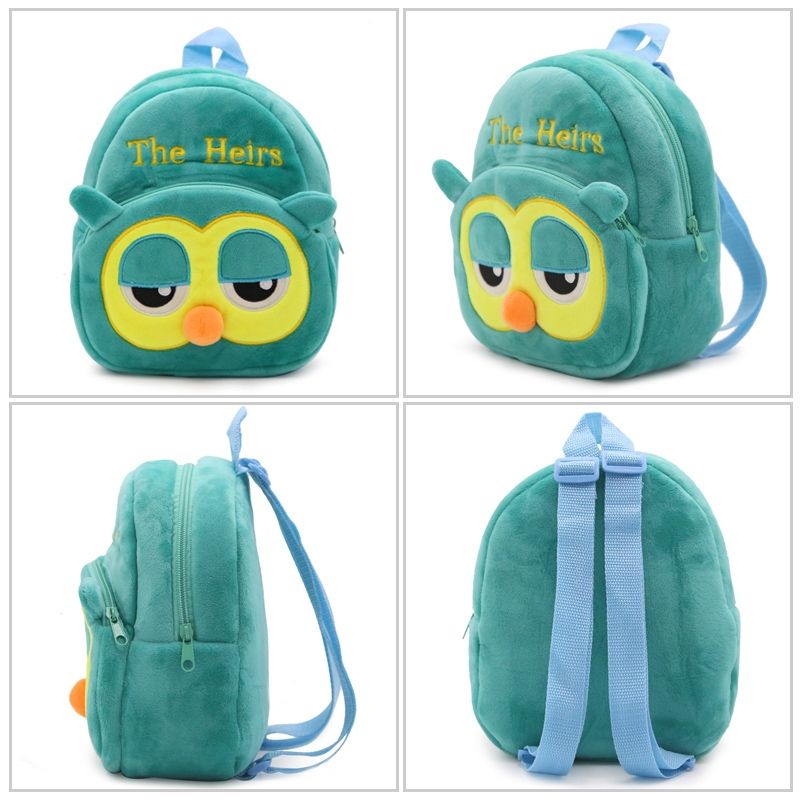 Children Cartoon Velvet School Bag