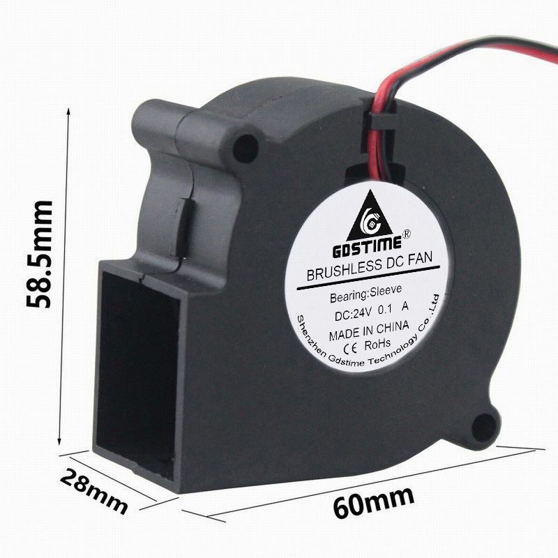 1 Piese Gdstime 6cm 60mm X 28mm 24v Dc Exhaust Blower Fan